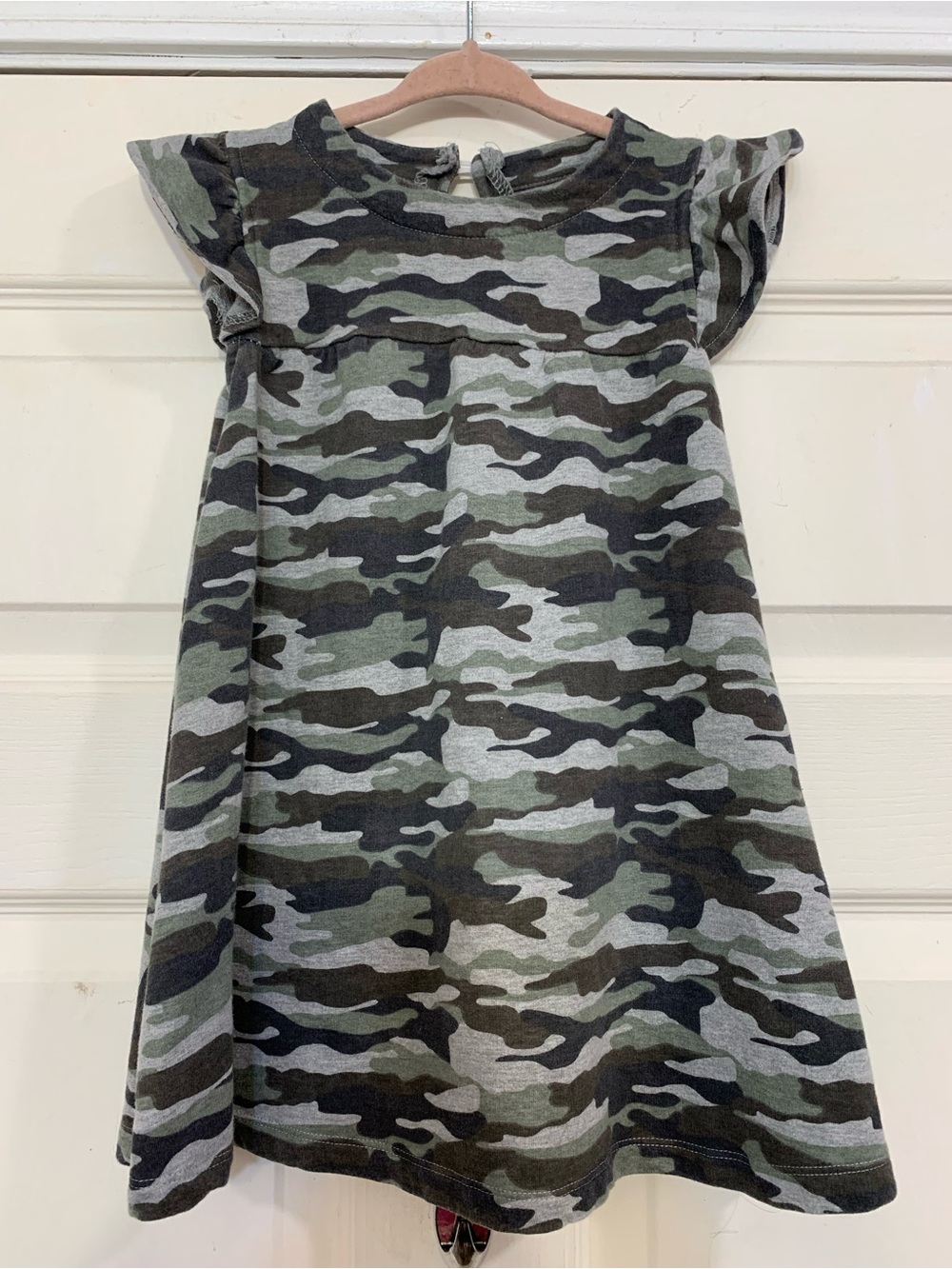 Mud Pie Camouflage Flutter Bell Girls 4T Dress. 4015R